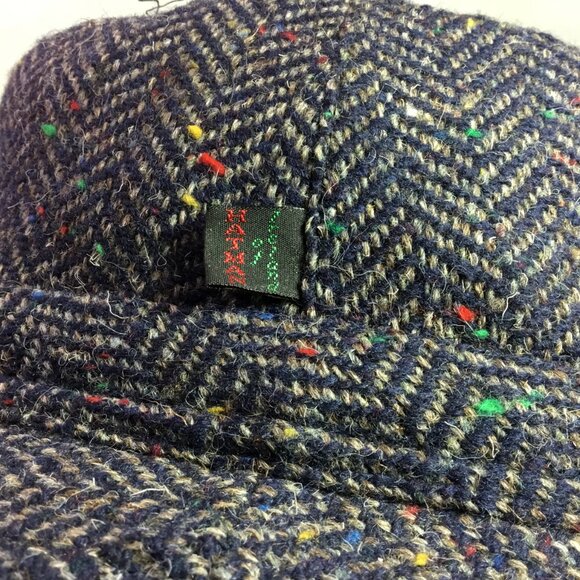 Hatman of Ireland Castlebar Walking 100% Wool Donegal Tweed Men's Hat 7 1/2 XXL - Picture 5 of 9